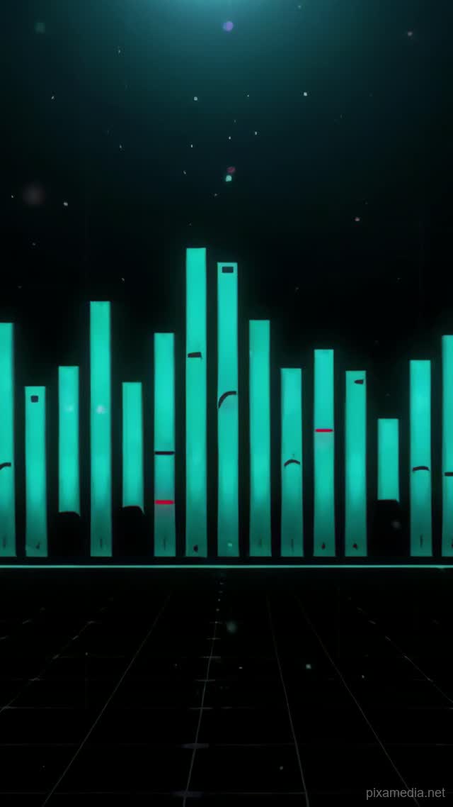 Neon Pulse of Markets - Motion Graphics AI stock